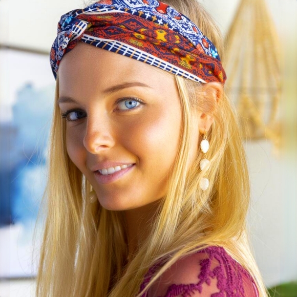 Accessories - Holly border print head wrap